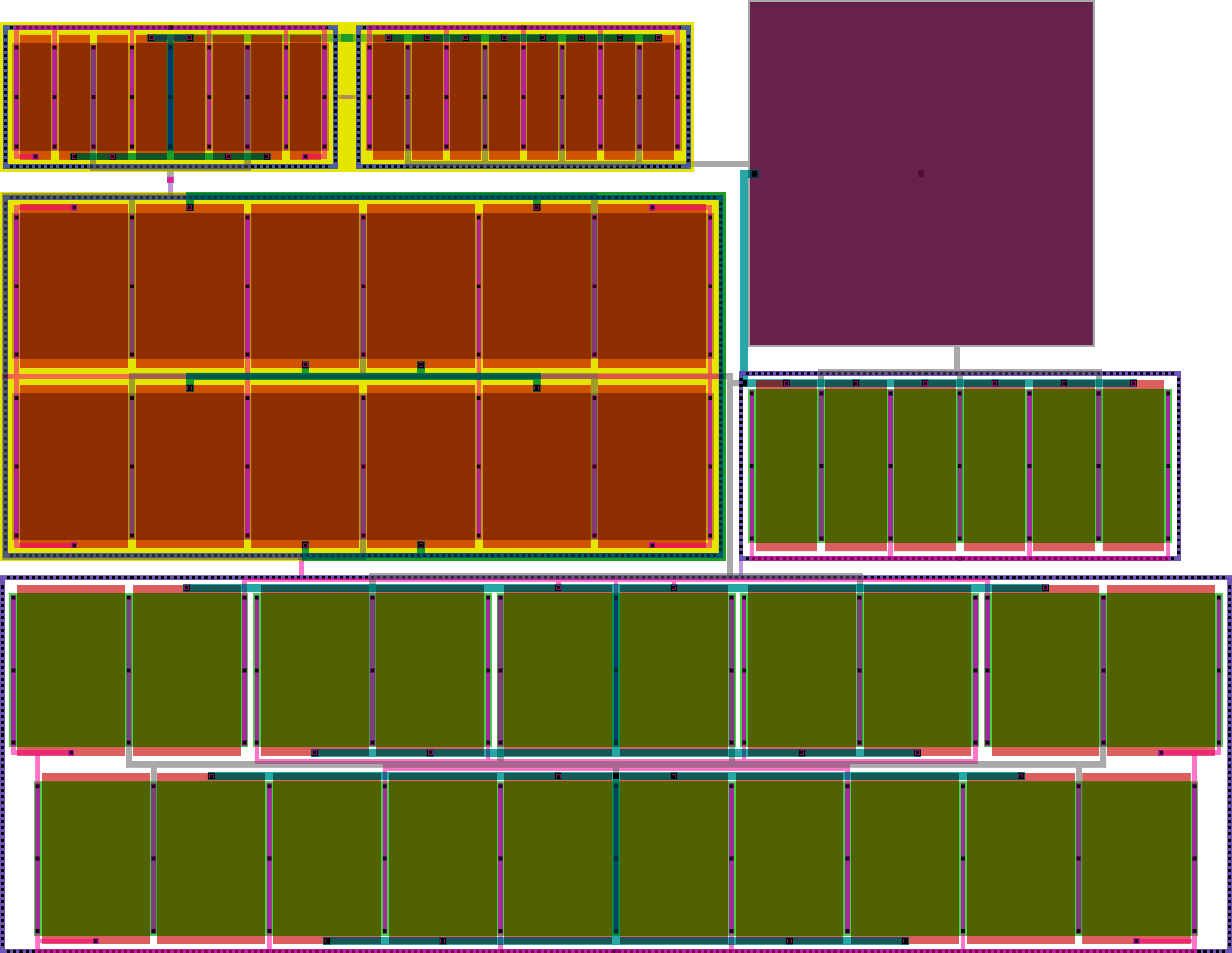 Final hierarchical layout of the representative full-flow op-amp case study